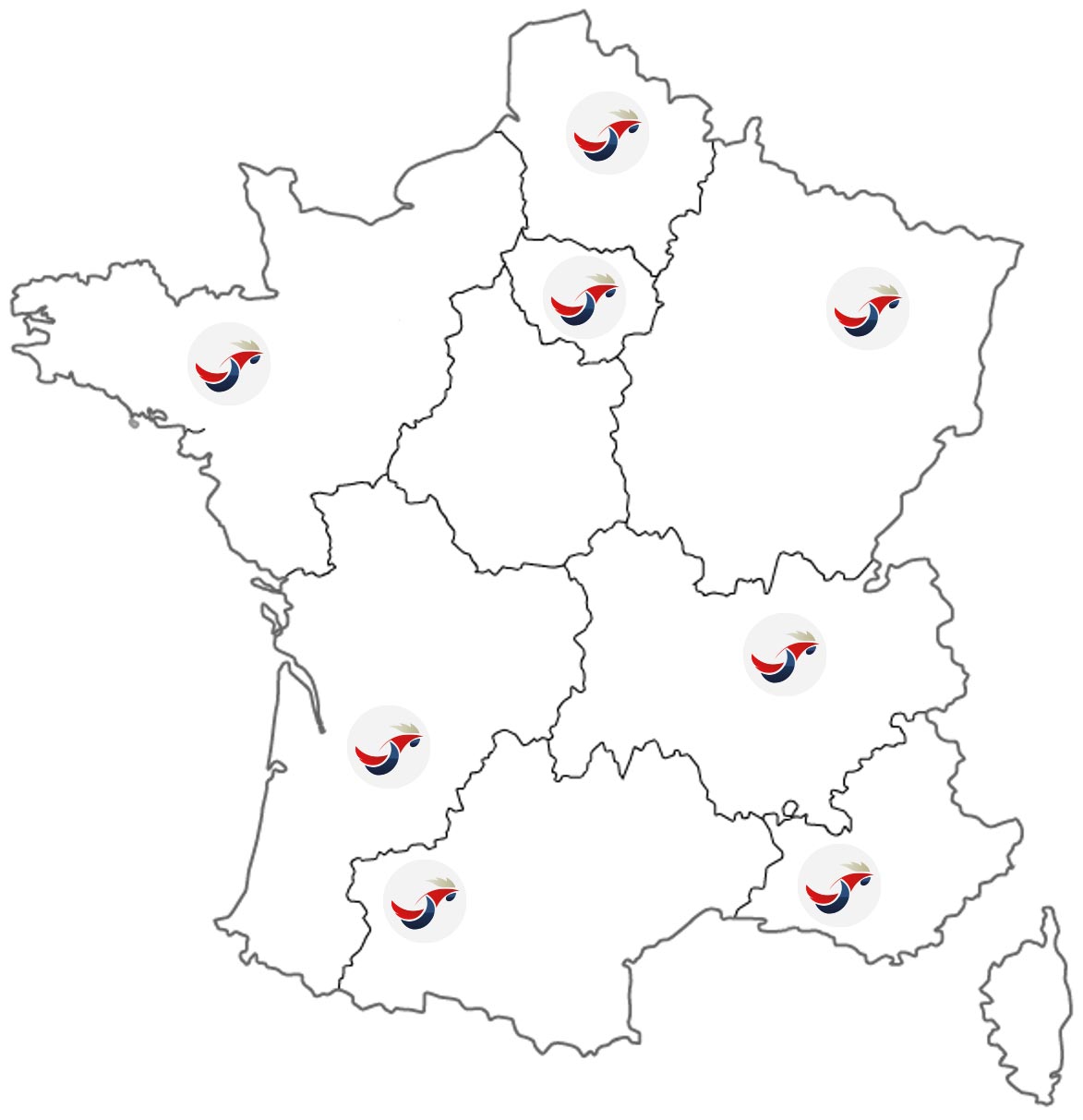 Carte TGBT France